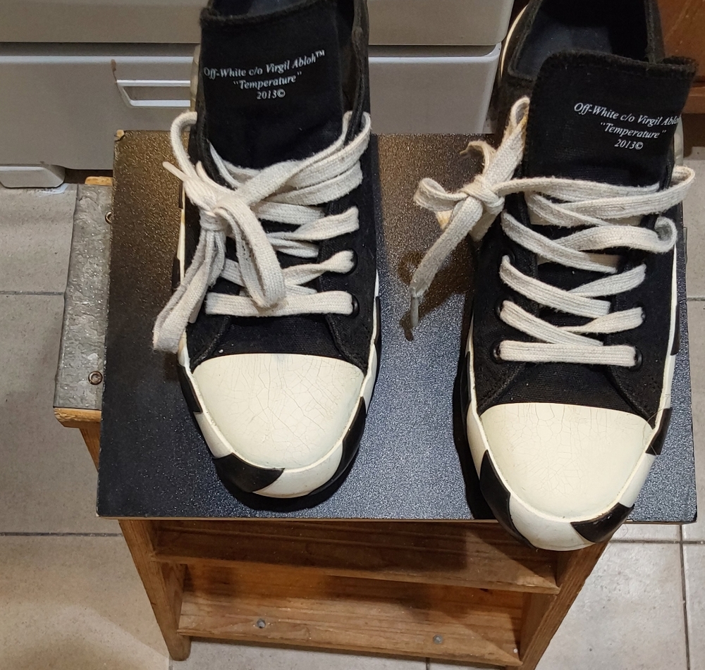 MENS USED OFF WHITE CHUCK SNEAKER SIZE EUR "41"